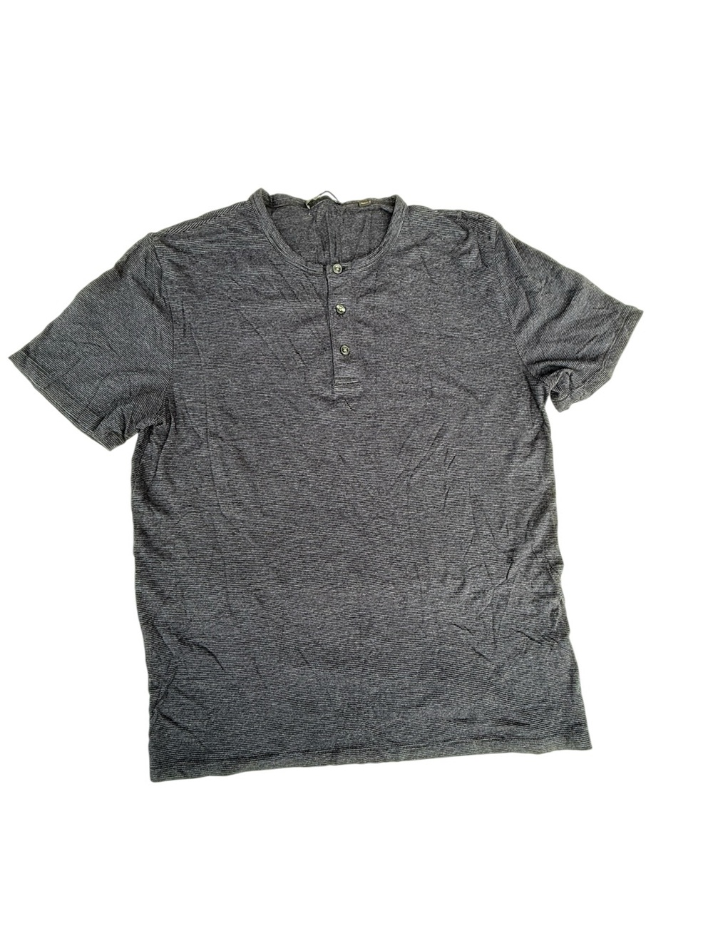 Vince Men's Dark Gray Short Sleeve Henley  men’s medium shirt